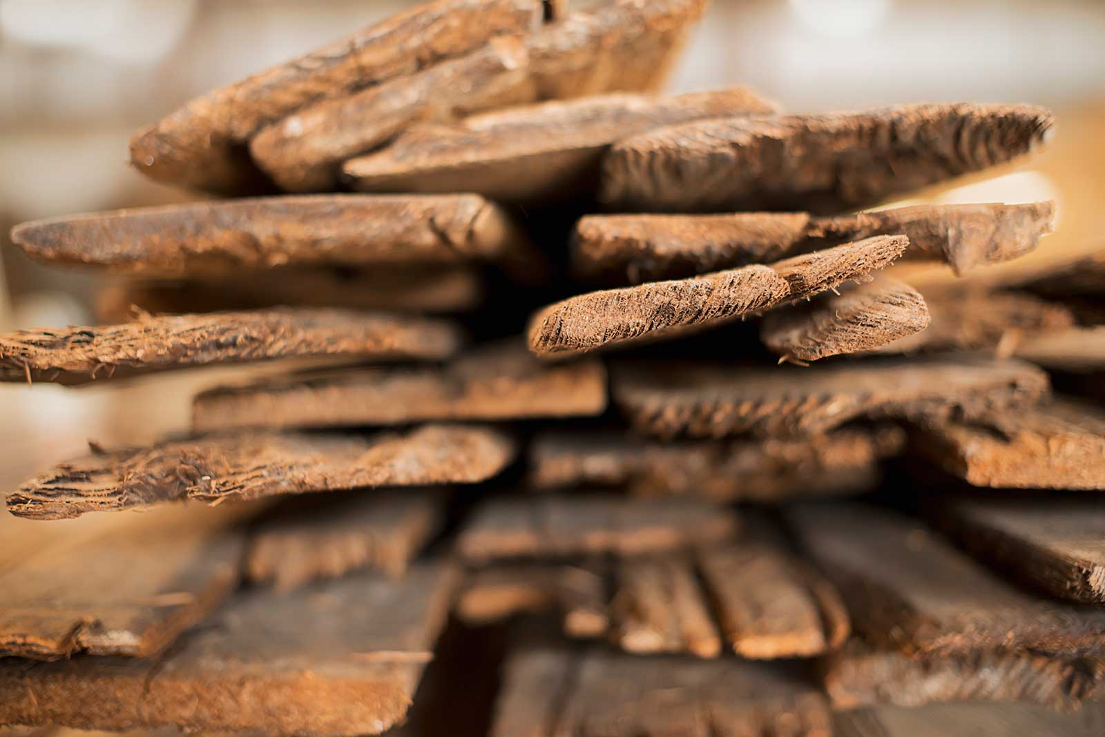 recycled timber planks
